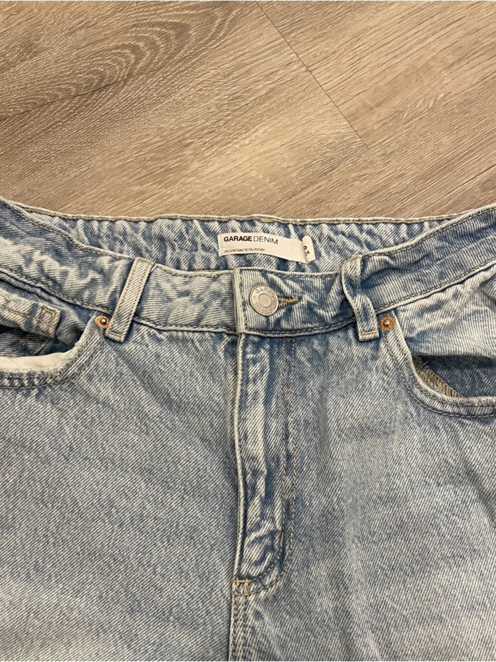 Garage Light Blue Slouchy Jeans - Picture 2 of 4